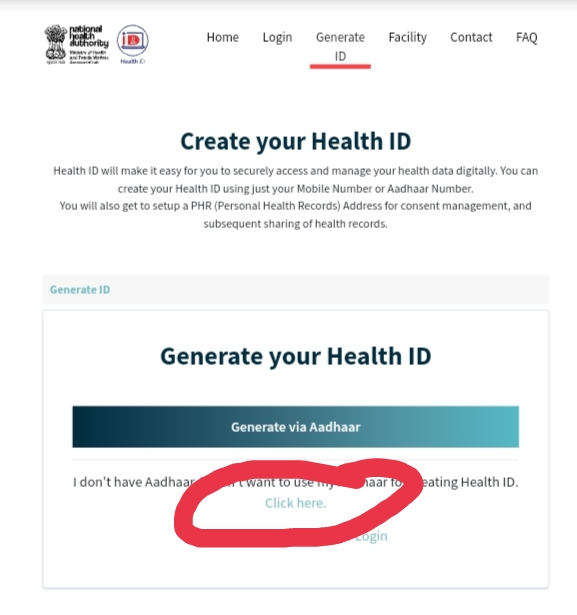 Health ID card