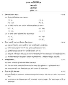 Model Activity Task Physical Science Class 10