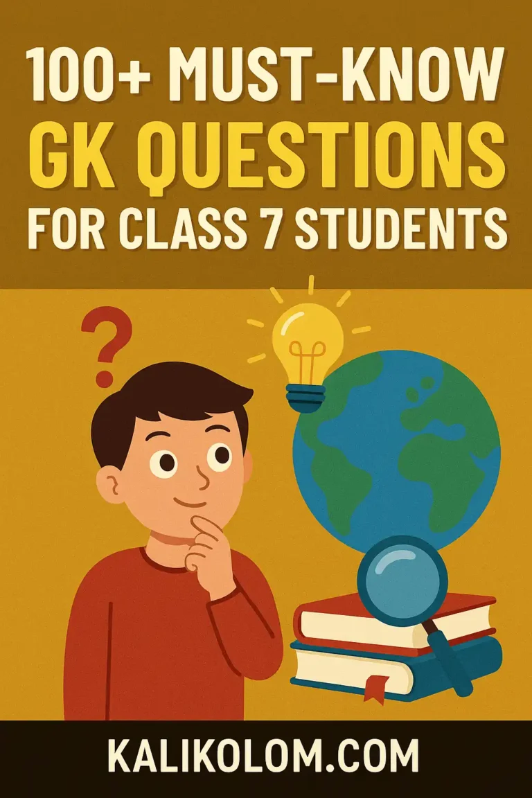 gk for class 7 in bengali