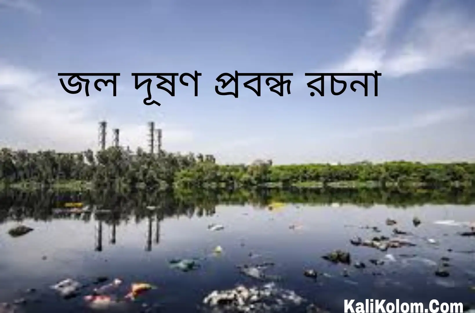 essay on water pollution in bengali