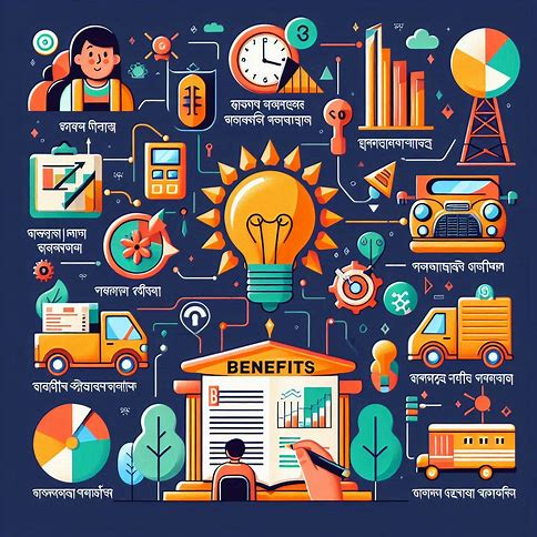 Benefits Section	Icon-based infographic: benefits of solving MCQs in Bengali.