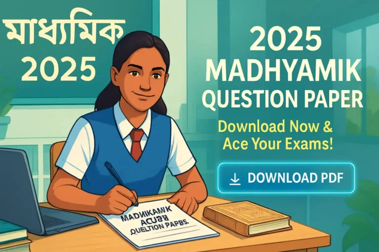 Madhyamik Question Paper 2025 Pdf Download