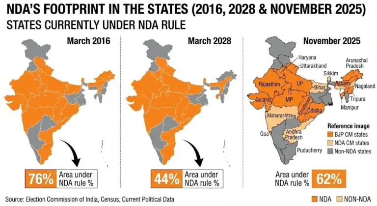 বিজেপি শাসিত রাজ্য কয়টি ২০২৫: তার তালিকা দেখুন