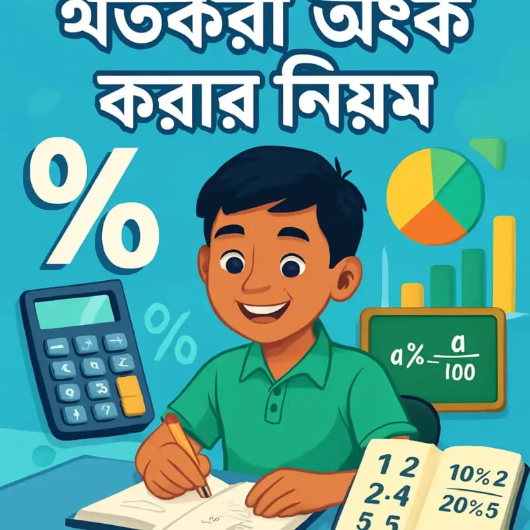 শতকরা অংক করার নিয়ম (How to Calculate Percentage in Bengali)