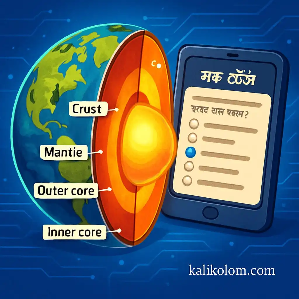পৃথিবীর অভ্যন্তর ভাগ মক টেস্ট