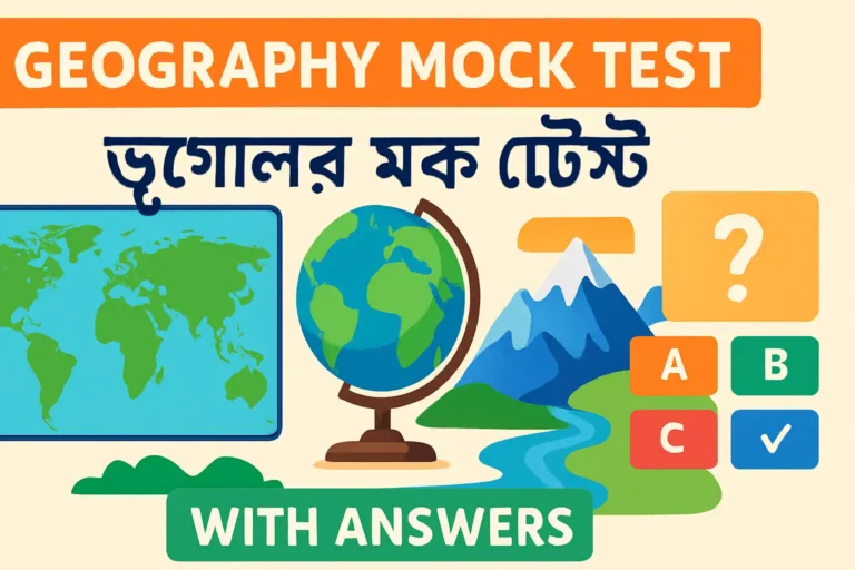 Geography Mock Test in Bengali with Answers