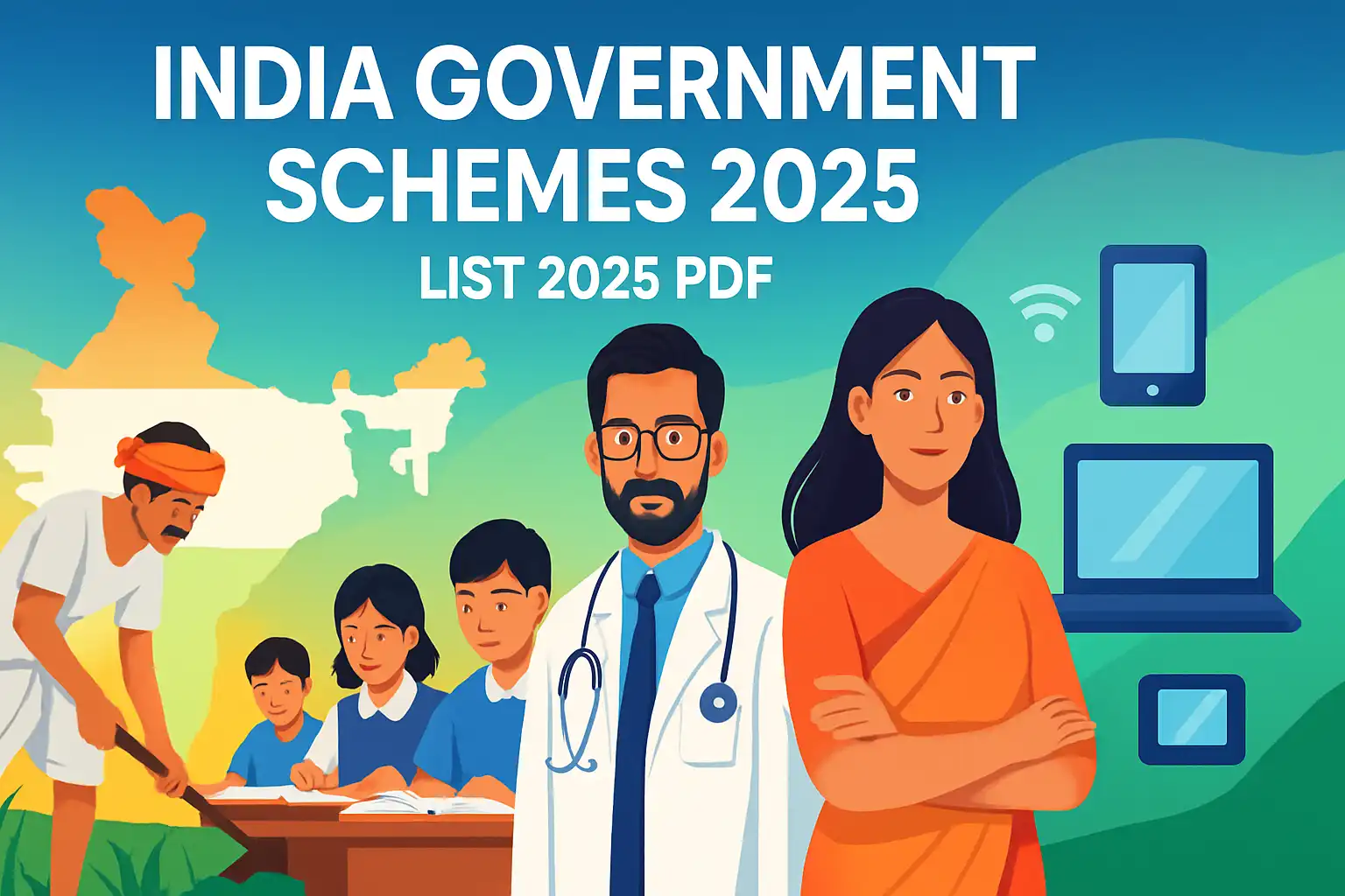 2025 ভারত সরকারের বিভিন্ন প্রকল্প তালিকা PDF | Central Government Schemes in India 2025 PDF