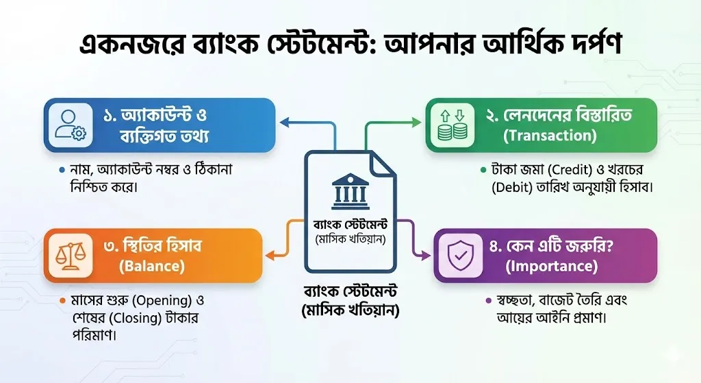 Components of a Bank Statement - Account Details and Transaction History