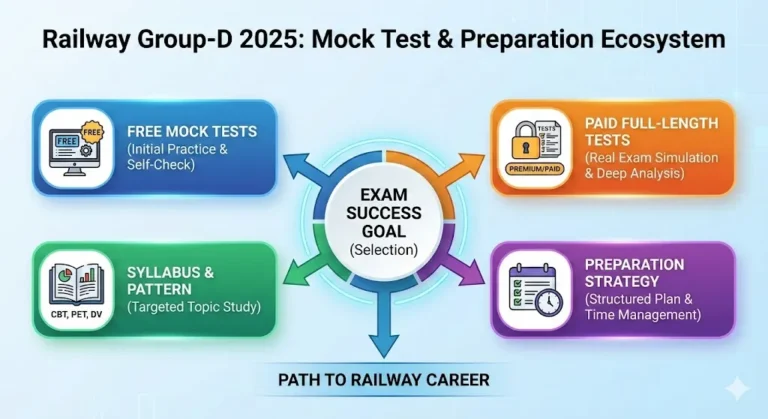 Railway Group-D Full Mock Test (Free + Paid) – Practice Set 2025