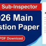 WBP SI Mains Question Paper 2026 PDF Download