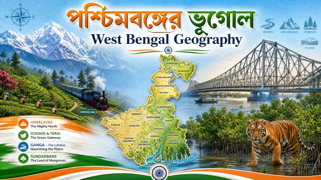 পশ্চিমবঙ্গের ভূগোল: সম্পূর্ণ প্রশ্নোত্তর গাইড | West Bengal Geography GK in Bengali