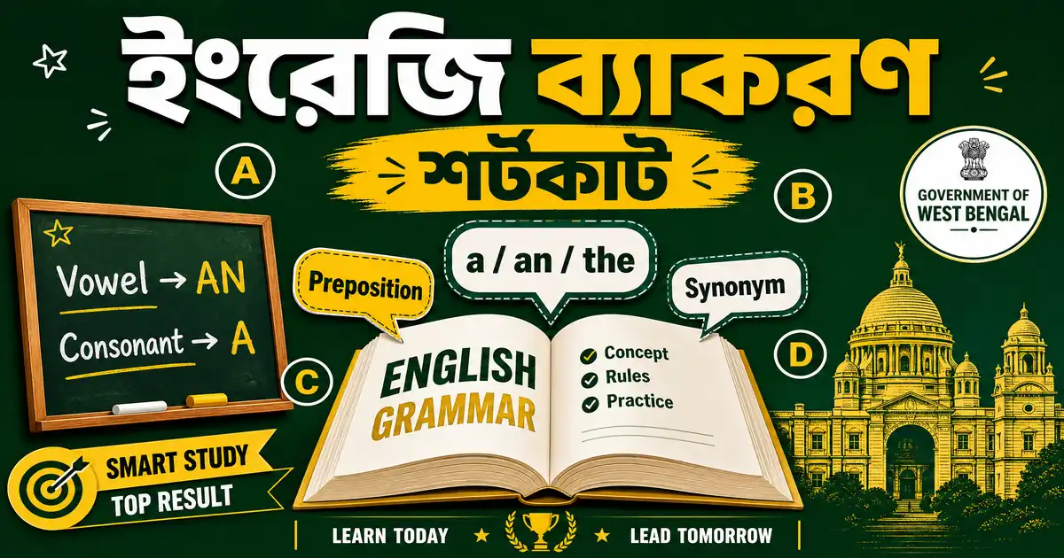 গ্রাম পঞ্চায়েত পরীক্ষায় ইংরেজি ব্যাকরণ | WB Gram Panchayat English Grammar MCQ 2026