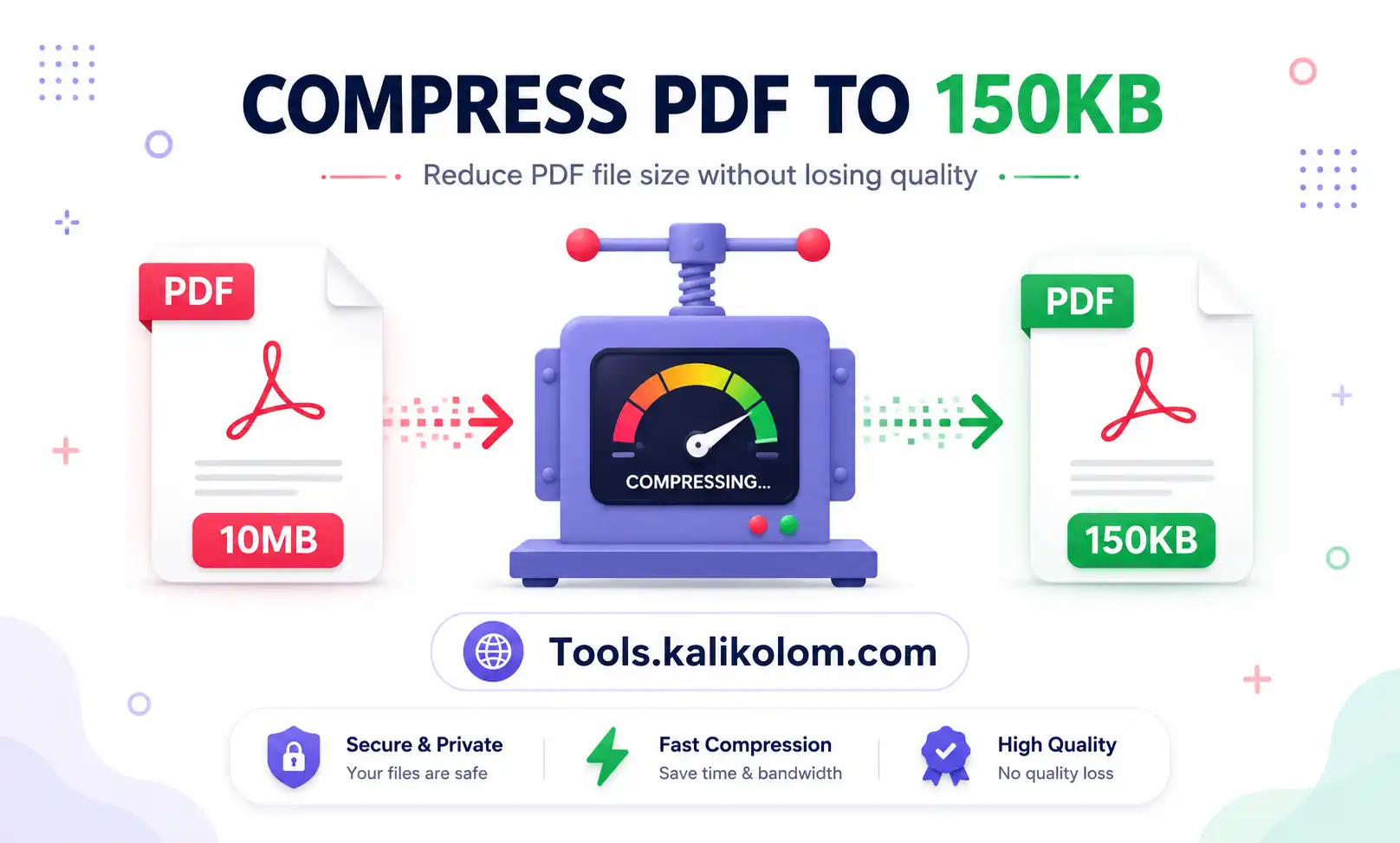 How to Compress PDF to 150KB – Free Online Tool