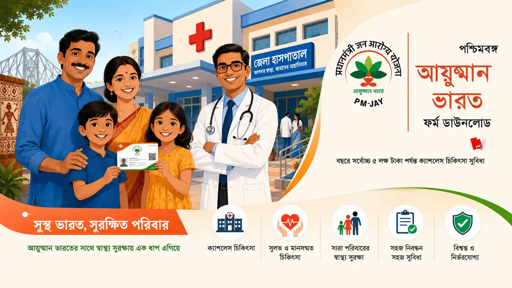 আয়ুষ্মান ভারত ফর্ম PDF ডাউনলোড | Ayushman Bharat Form 2026