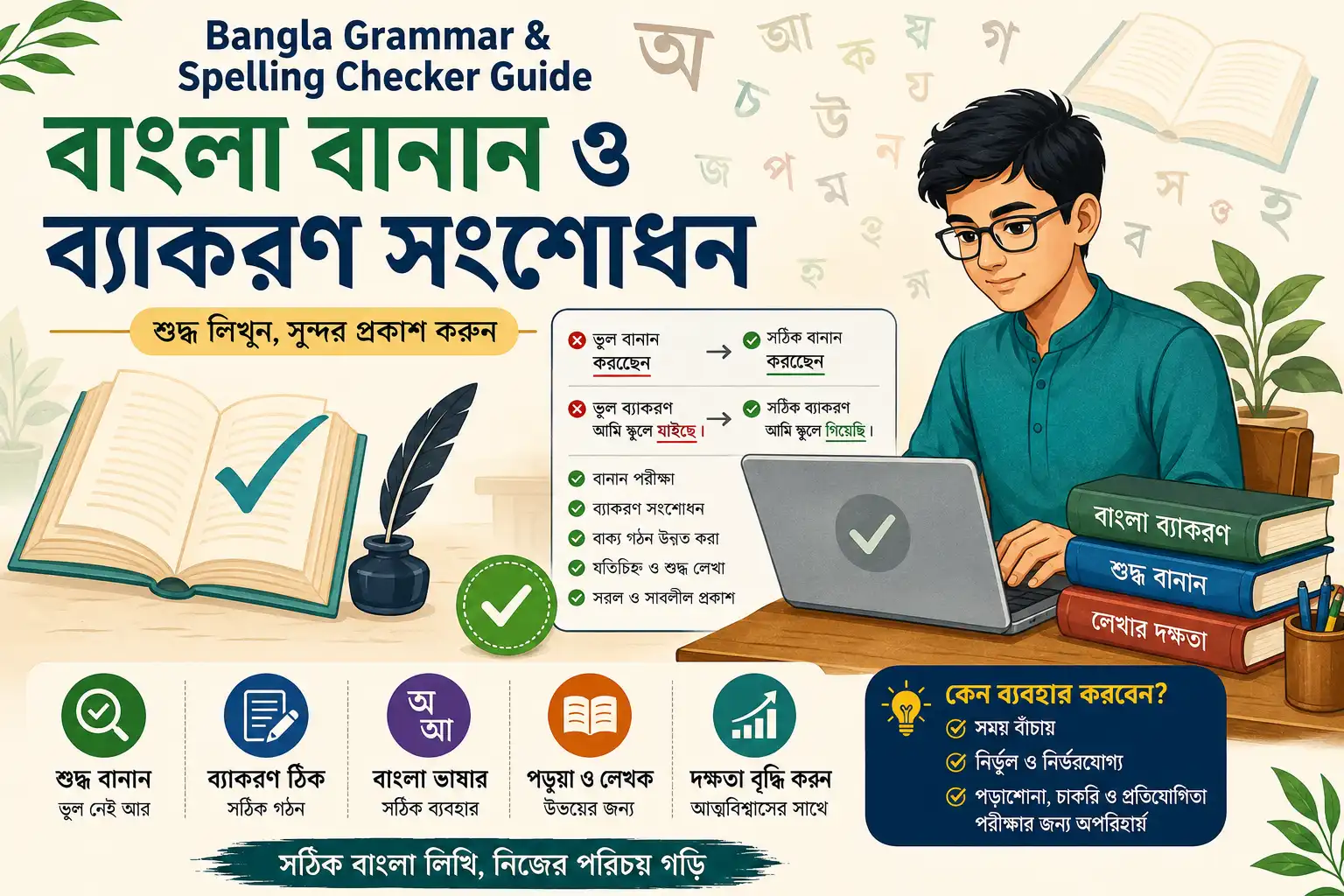 Bangla Grammar & Spelling Checker Guide: বাংলা বানান ও ব্যাকরণ সংশোধন