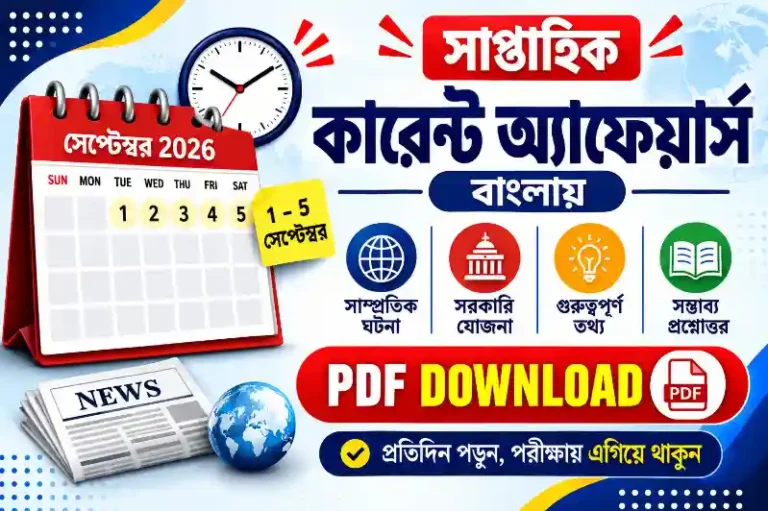 সাপ্তাহিক কারেন্ট অ্যাফেয়ার্স ১-৫ সেপ্টেম্বর