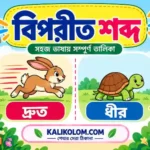 বিপরীত শব্দ তালিকা Class 7 PDF