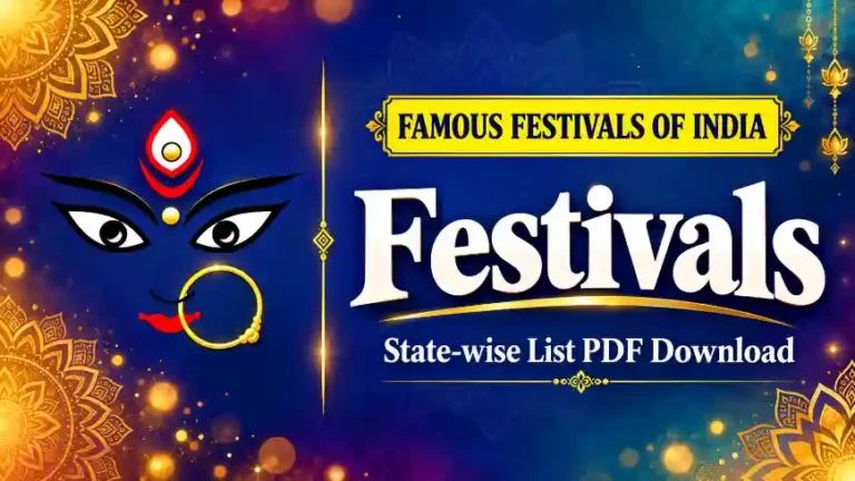 List of Festivals of Different States of India PDF | Popular Festivals in India